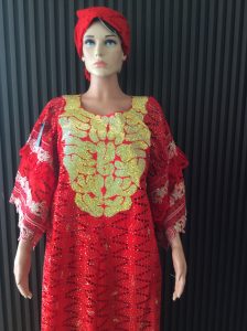 Fitted Ankara Jumpsuit – Jet Black