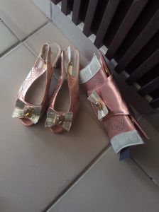 Suede Moccasins & Messenger Bag Set – Tan