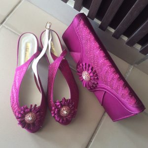 Ankara Sneakers & Backpack Set – Royal Blue