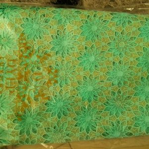 Ankara Fabric – Blue & White Print (6 yards)