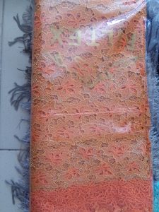 Kente Fabric – Multicolor Stripes (6 yards)